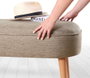 Atelier Del Sofa Puf de Lino Coffee